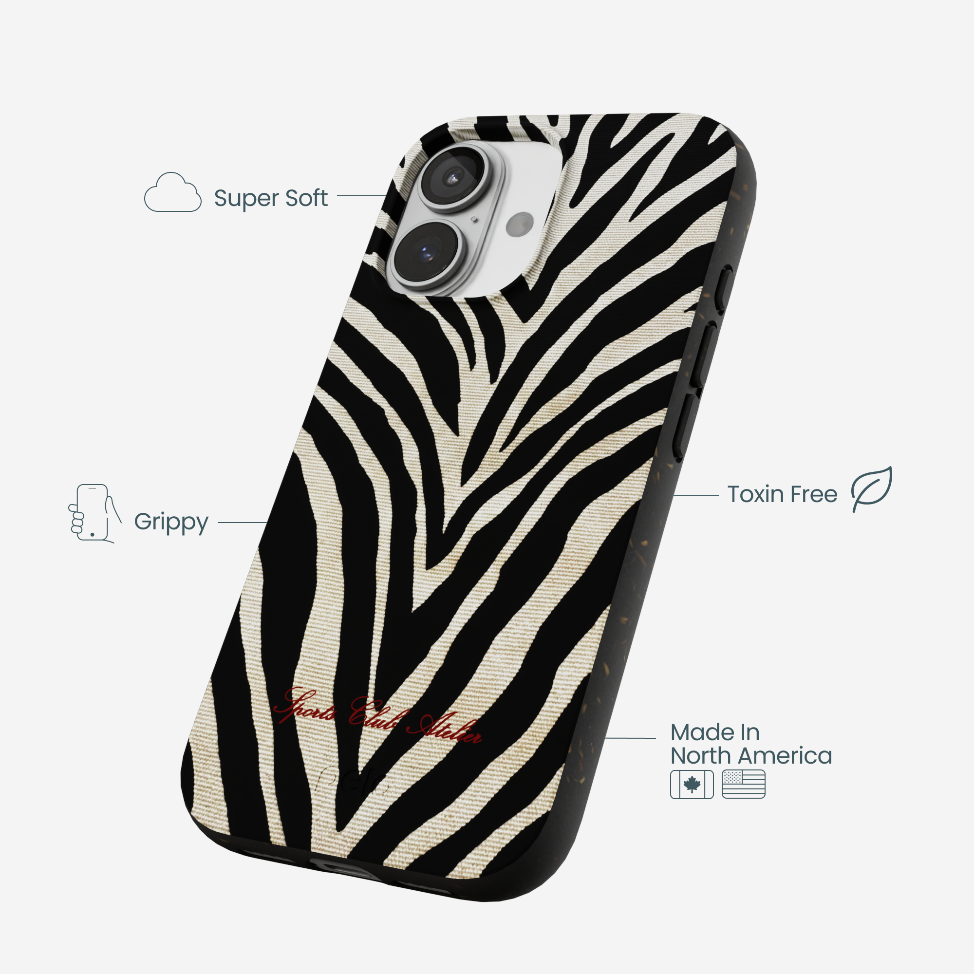 Black The Striped Officials iPhone 17 Case - Image 3
