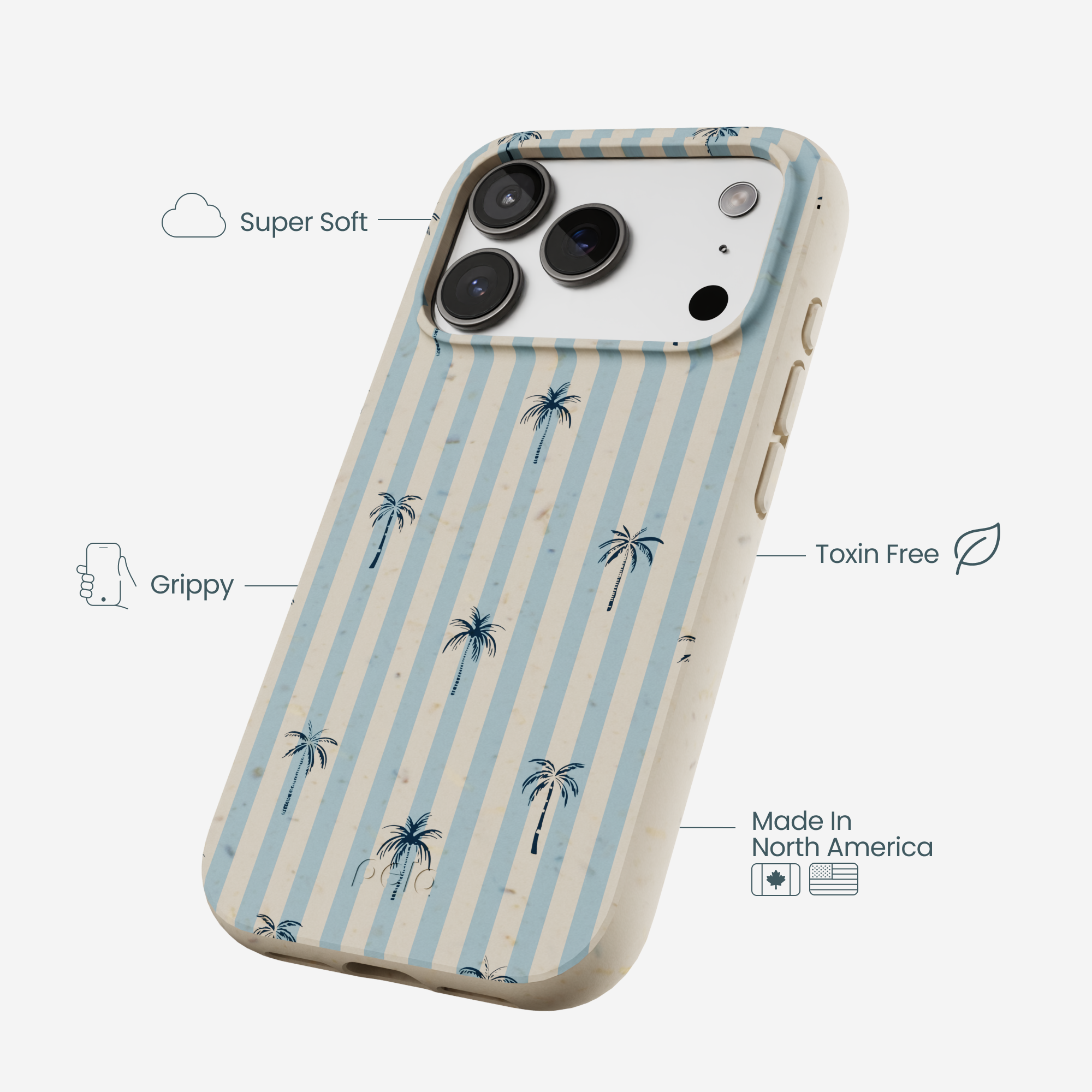 London Fog Tropical Stripes iPhone 17 Pro Case - Image 4