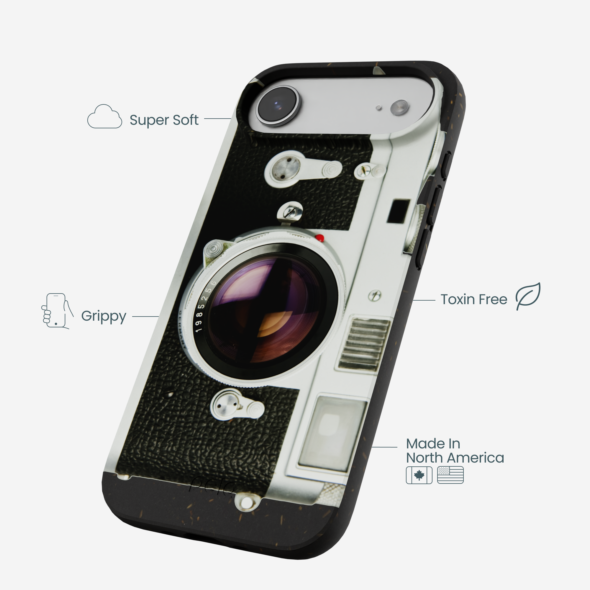 Black Vintage Camera iPhone Air Case - Image 4