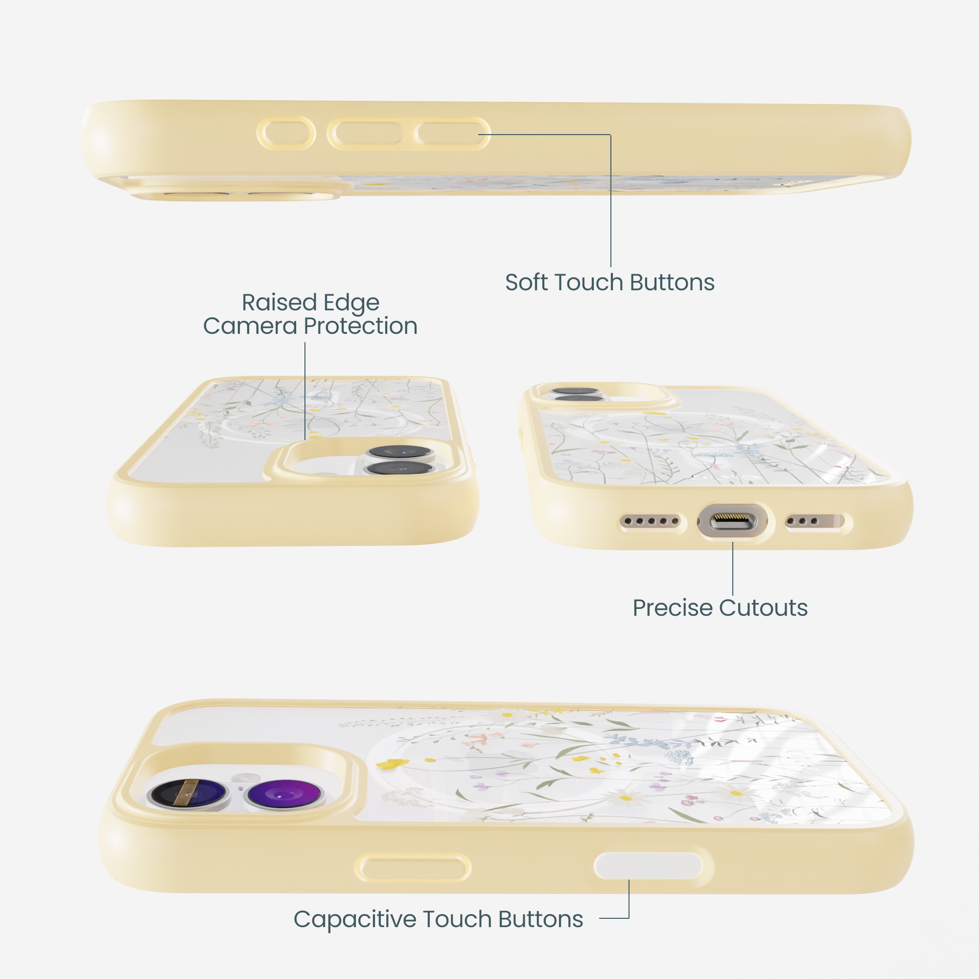 Clear Wanderflora iPhone 17 Case With Sunbeam Ridge (MagSafe included) - Image 3