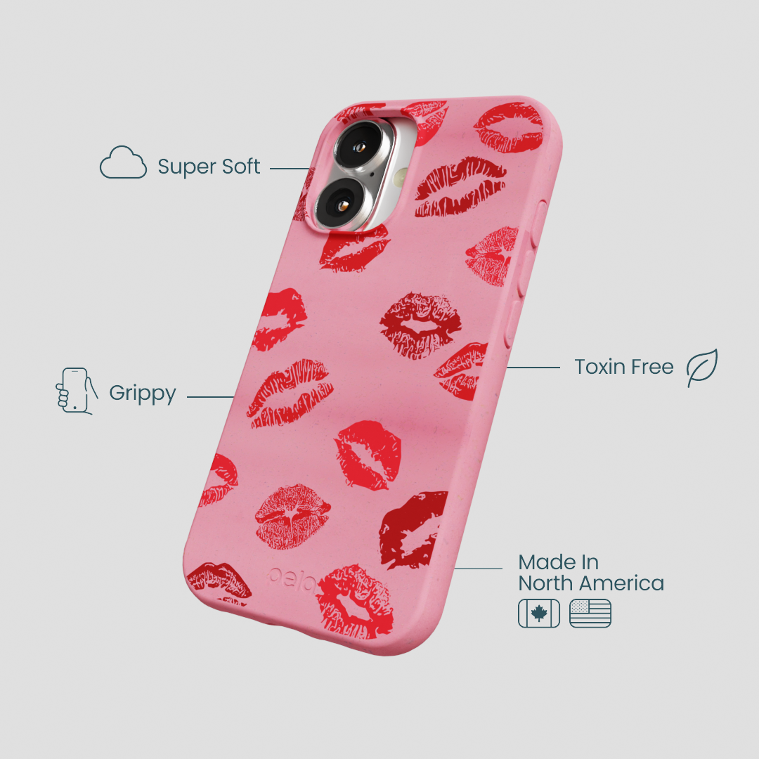 Bubblegum Pink XOXO iPhone 16 Case - Image 4