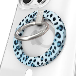 Blue Ice Leopard Hold It Fancy MagSafe Grip Ring