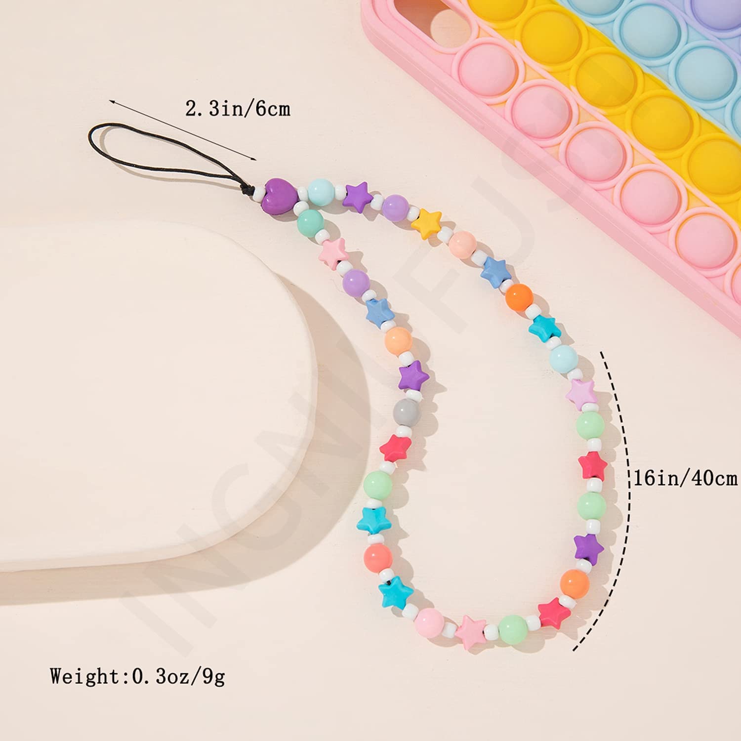 Lucky Stars Fancy Phone Charm Multiple Colors Available