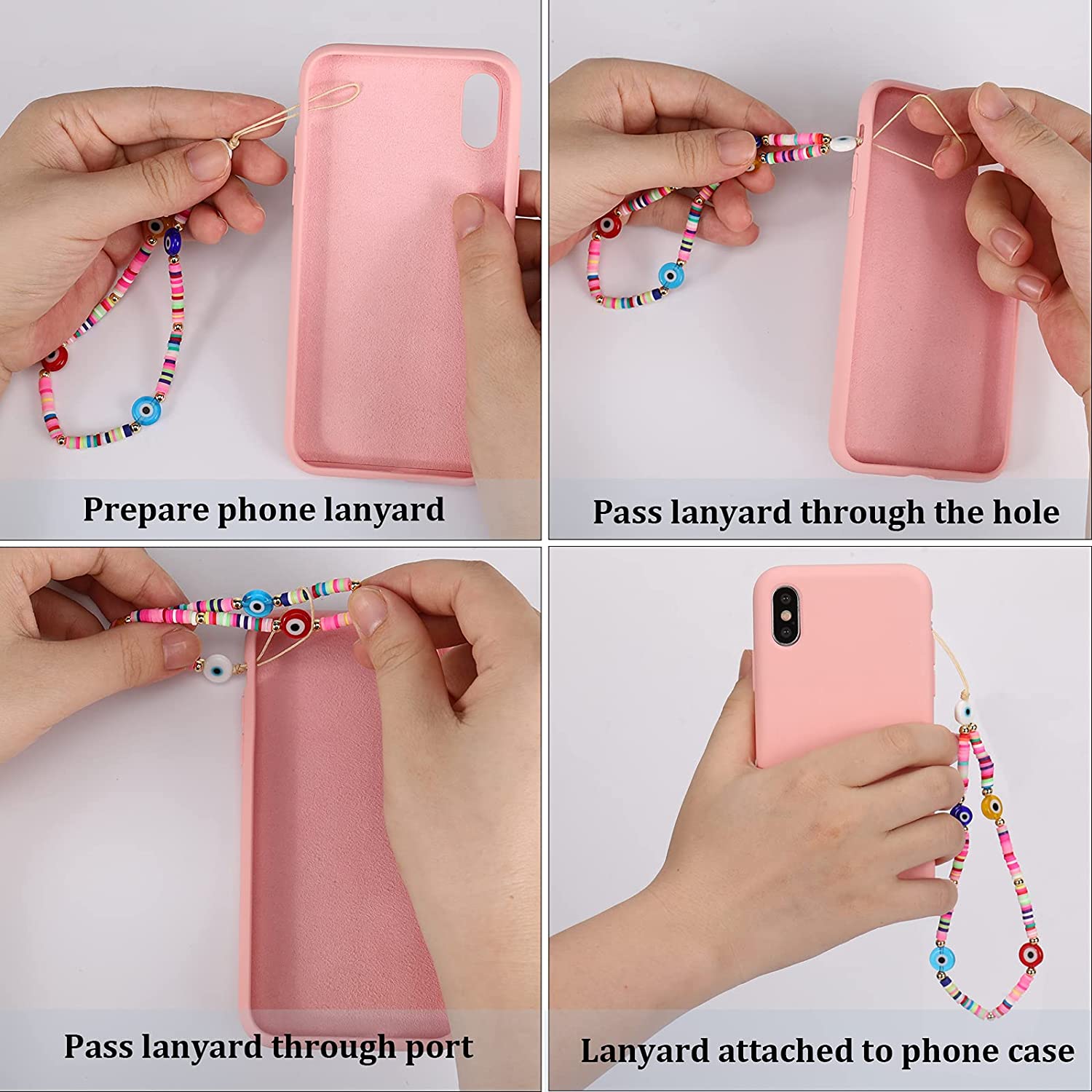 Gemstone Fancy Phone Charm Multiple Colors Available