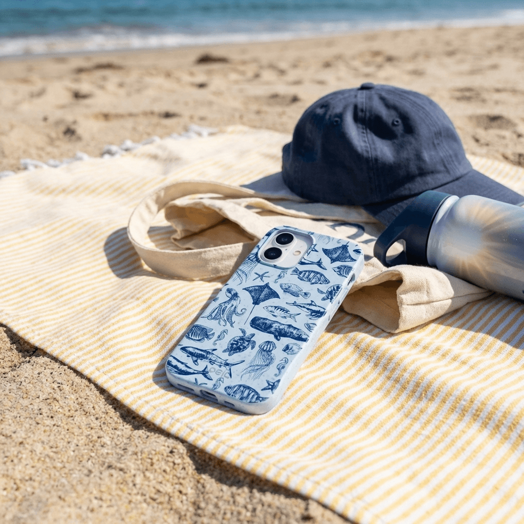 Powder Blue Marine Life iPhone 17 Case - Image 2